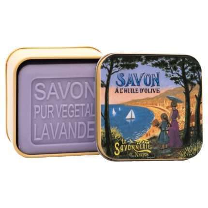 Scatola in latta vintage "Costa Azzurra" con Sapone 100g