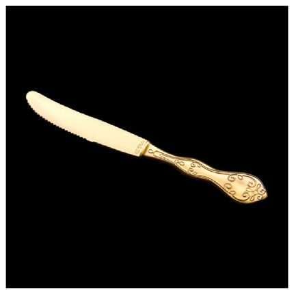 Coltelli in plastica gold 10 pz