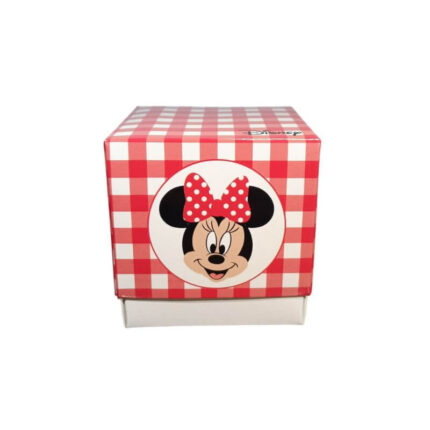 Scatola cubo media Disney festa di compleanno Minnie party rosso
