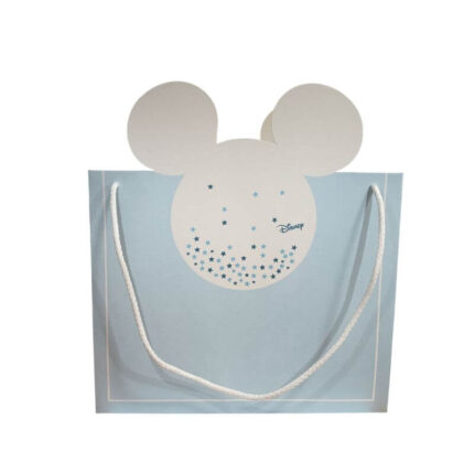 Shoppybag grande Disney Topolino stars cielo con cordino